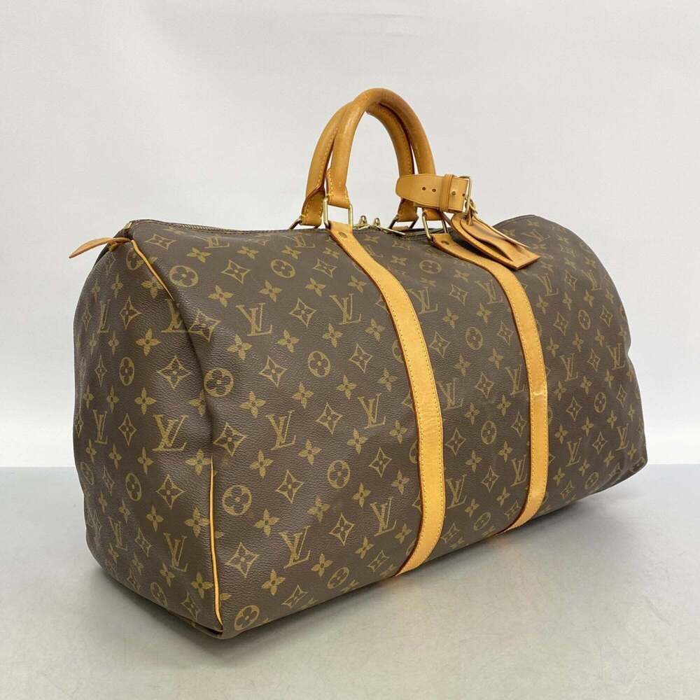 LOUIS VUITTON Brown Monogram Keepall 50 Boston Bag - Picture 2 of 11